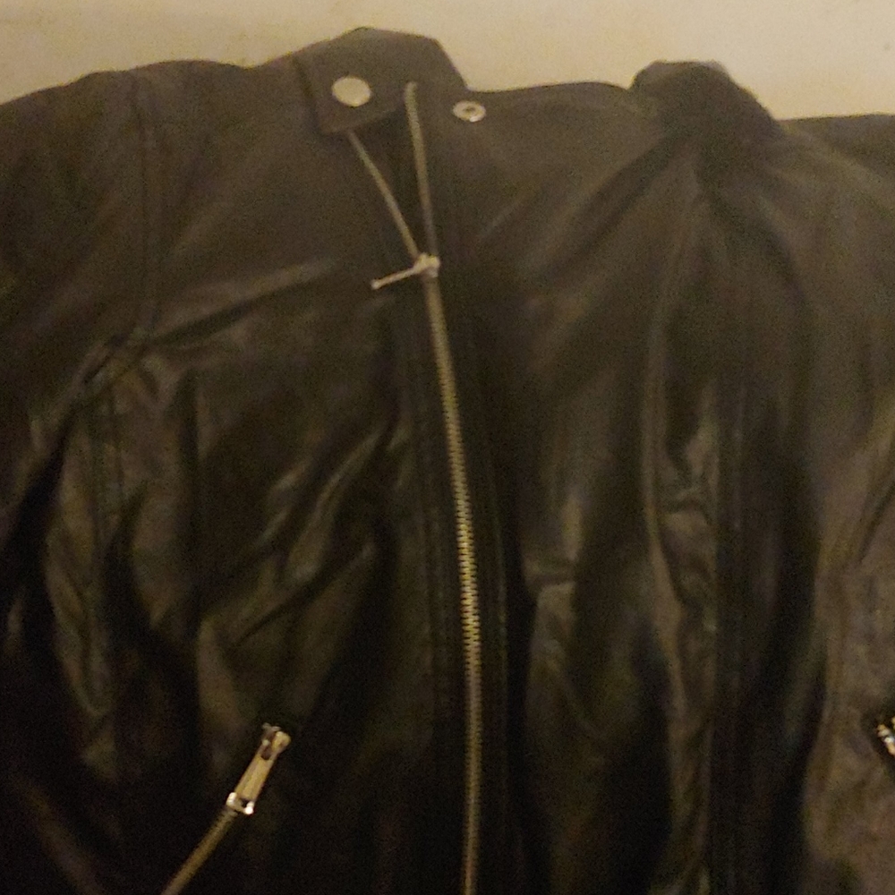 Boys Black Leather Jacket